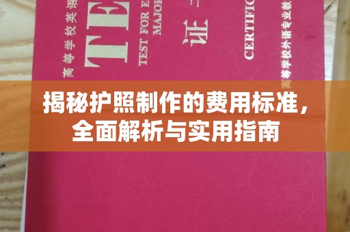 沅陵揭秘护照制作的费用标准，全面解析与实用指南