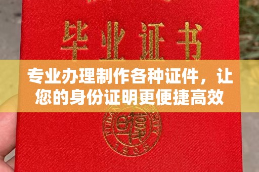 沅陵专业办理制作各种证件，让您的身份证明更便捷高效