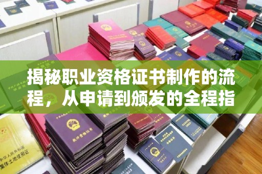 沅陵揭秘职业资格证书制作的流程，从申请到颁发的全程指南