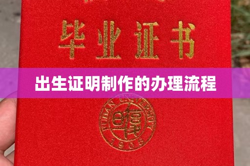 沅陵出生证明制作的办理流程