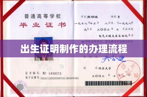 沅陵出生证明制作的办理流程